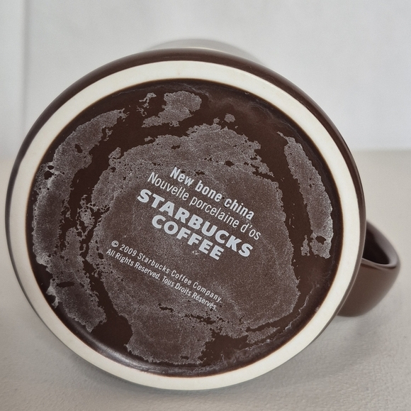 Starbucks Coffee Company 2009 New Bone China Brown/White Hot Beverage Moose Mug - Picture 7 of 9